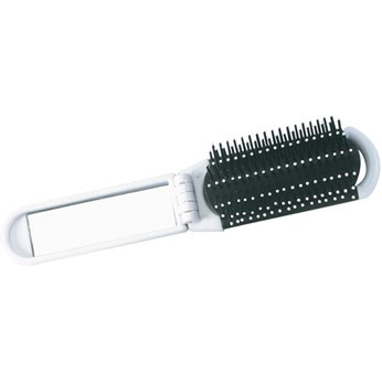 Folding Hair Brush Mirror