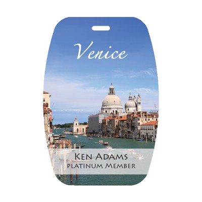 Name Badge w/Personalization (3.125"x4.675") Arched Rectangle