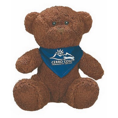 10" Emerson Chocolate Bear Stuffed Animal w/ T-shirt (10")