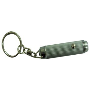 Aluminum LED Torch Flashlight w/Keychain (1.8" Long)