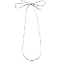 10" Silver Stretch Loop Ribbon & Bow