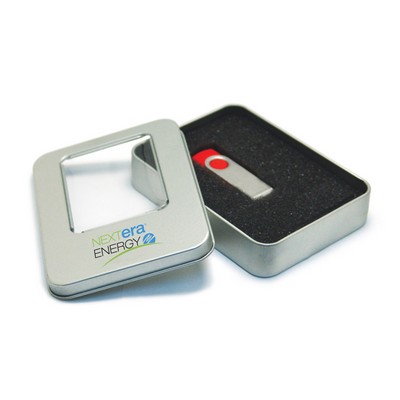 Square Metal Tin for USB's