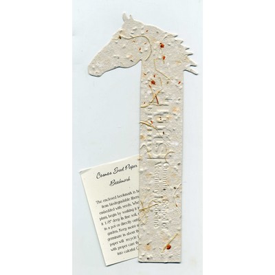 Horse Head Topped Bookmark Embedded w/Wildflower Seed