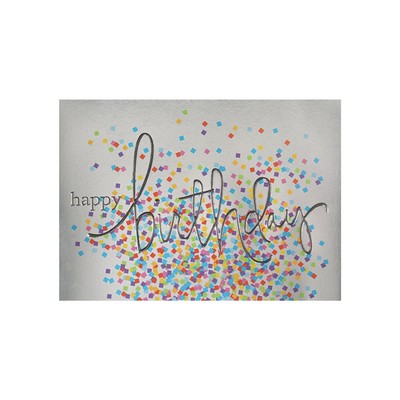 Colorful Confetti Birthday Card