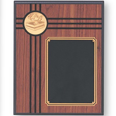 Genuine Walnut Plaque w/2" Stamped Insert (8"x10")