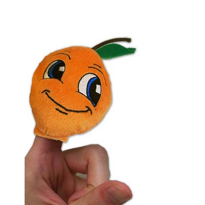 Custom Plush Orange Finger Puppet