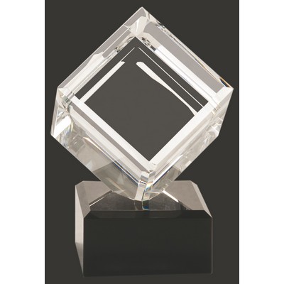 Crystal Cube Award L - 6'' H