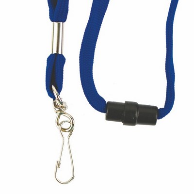 Blank 1/2" Tube Lanyard w/Hook and Barrel Breakaway