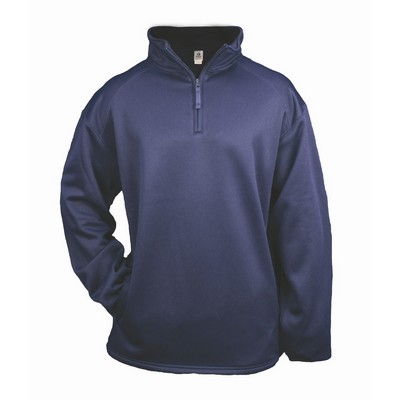 Badger 1/4 Zip Poly Fleece Pullover Sweatshirt