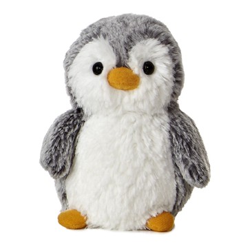 6" Gray Pom Pom Mini Penguin Stuffed Animals