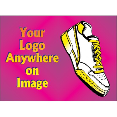 Sneaker Rectangle Badge w/ Metal Bar Pin (2 1/2"x3 1/2")