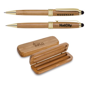 Eco Friendly Bamboo Stylus Pen/Pencil Set