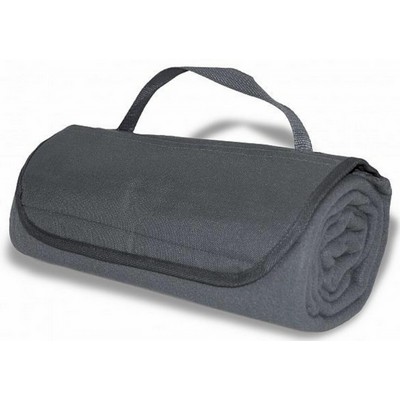 Roll Up Blanket -- Grey w/1-color imprint