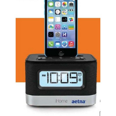 iHome Stereo FM Clock Radio with Lightning Connector for iPhone/ iPod