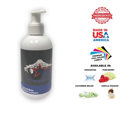 Hand & Body Lotion UNSCENTED - 8 Oz Round w/Pump