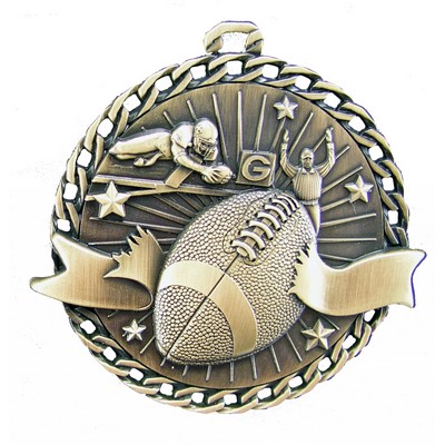 Football Stock Medal (2")