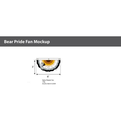 Bear Pride Full Fan 3'X6'