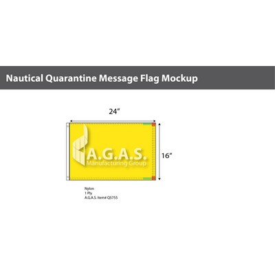 Quarantine Deluxe Flags 16x24 inch