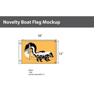 Skunk Flags 12x18 inch