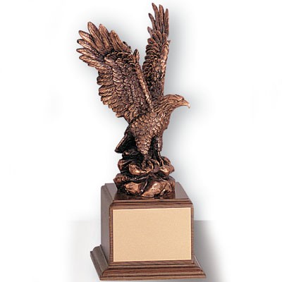 12" Electroplated Bronze Eagle Trophy