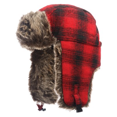 Tough Duck Plaid Aviator Hat