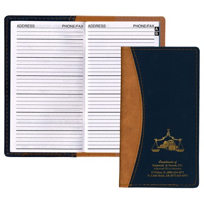 Normandy 2 Tone Soft Vinyl Address Book Cover