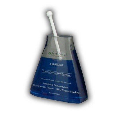 Beaker Lucite® Embedment Award (5" x 7" x 2 1/4")