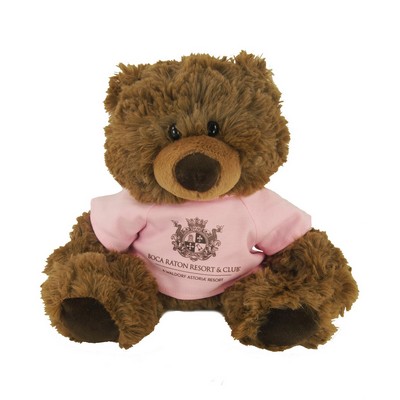 11" Coco Bear Stuffed Animal w/T-Shirt & One Color Imprint