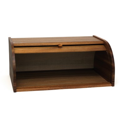 Lipper Acacia Roll Top Bread Box