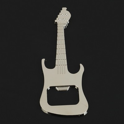 Guitar Shaped Bottle Opener Key Chain