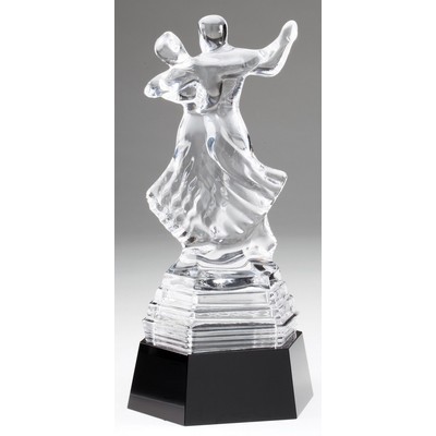 Dance of Life Crystal Award - 11 1/2'' H