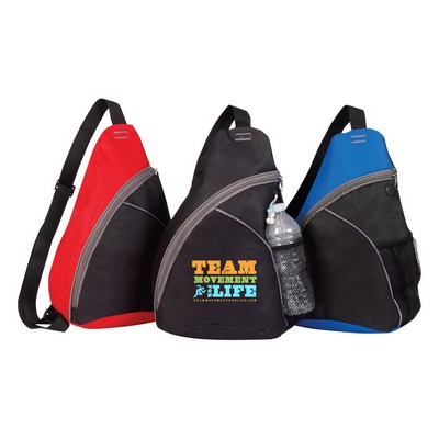 600Denier Polyester Zippered Sling Pack