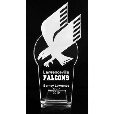 VALUE LINE! Acrylic Engraved Award - 8" Tall - Falcon