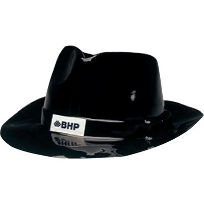 Plastic Gangster Hat w/ Label - 1 Color