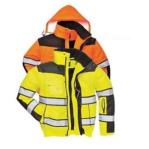 High Visibility Classic Bomber Jacket, 3 in 1