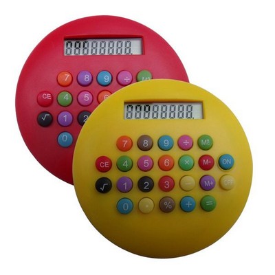 Round Colorful Calculator