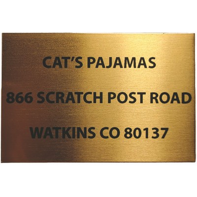 2" x 3" - Custom Aluminum Plate