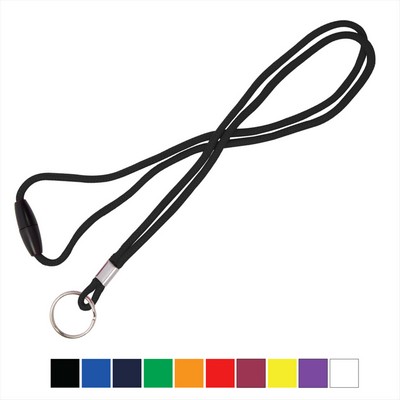 1/8" Round Braid Lanyard with Breakaway (Split Ring)