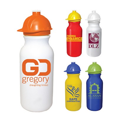 20 Oz. Value Cycle Bottle w/Safety Helmet Push 'n Pull Cap