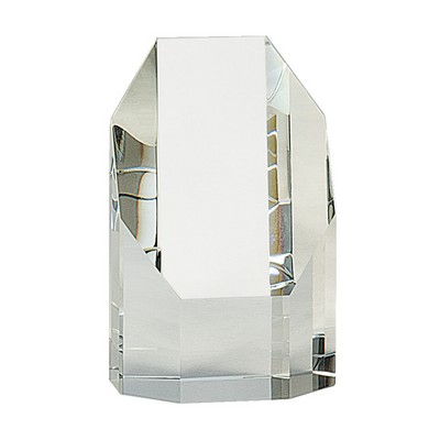 5" Clear Crystal Octagon Tower