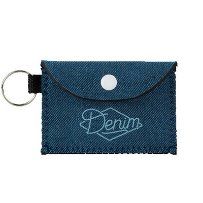 Bend & Snap Denim Neoprene Card Wallet