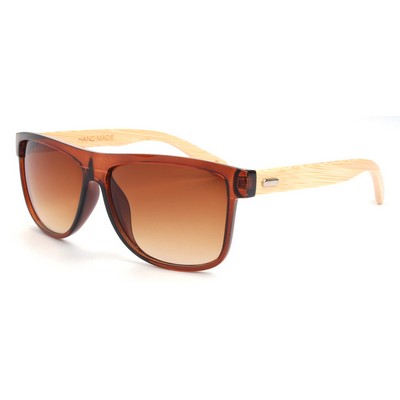 Bamboo Wood Sunglasses - Brown Frames