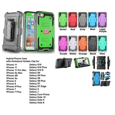 Kidder Galaxy Hard Case with Belt Clip and a kickstand (Green)