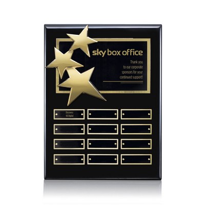 Constellation Vert P/Plaque - Black/Gold 12 Plate