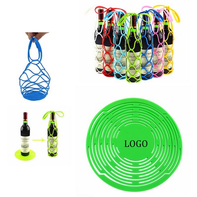 Multi-Function Silicone Wine Bottle Holder W/ Pot Mat