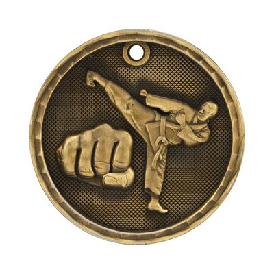 2" 3D Martial Arts Medal