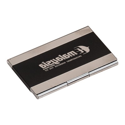 Black Stainless Steel Business Card Holder