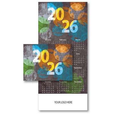 2026 Graphic Circles Calendar Card