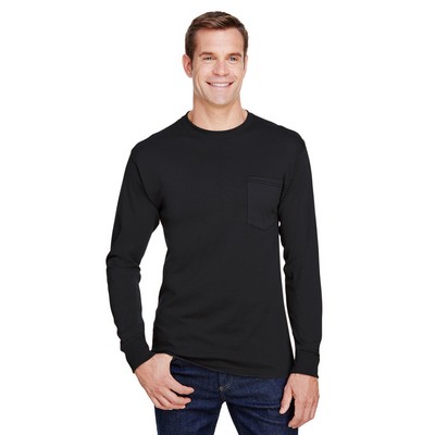 Hanes Printables Adult Workwear Long-Sleeve Pocket T-Shirt