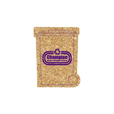 5" Standard Cork Recycling Bin Coaster